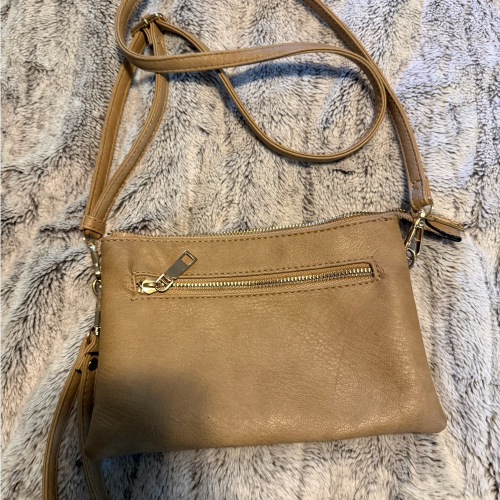 Stylish Tan Crossbody Bag